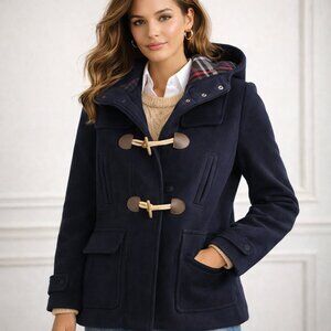 J. Crew Green Coast Wool Blend Pea coat Navy Size S